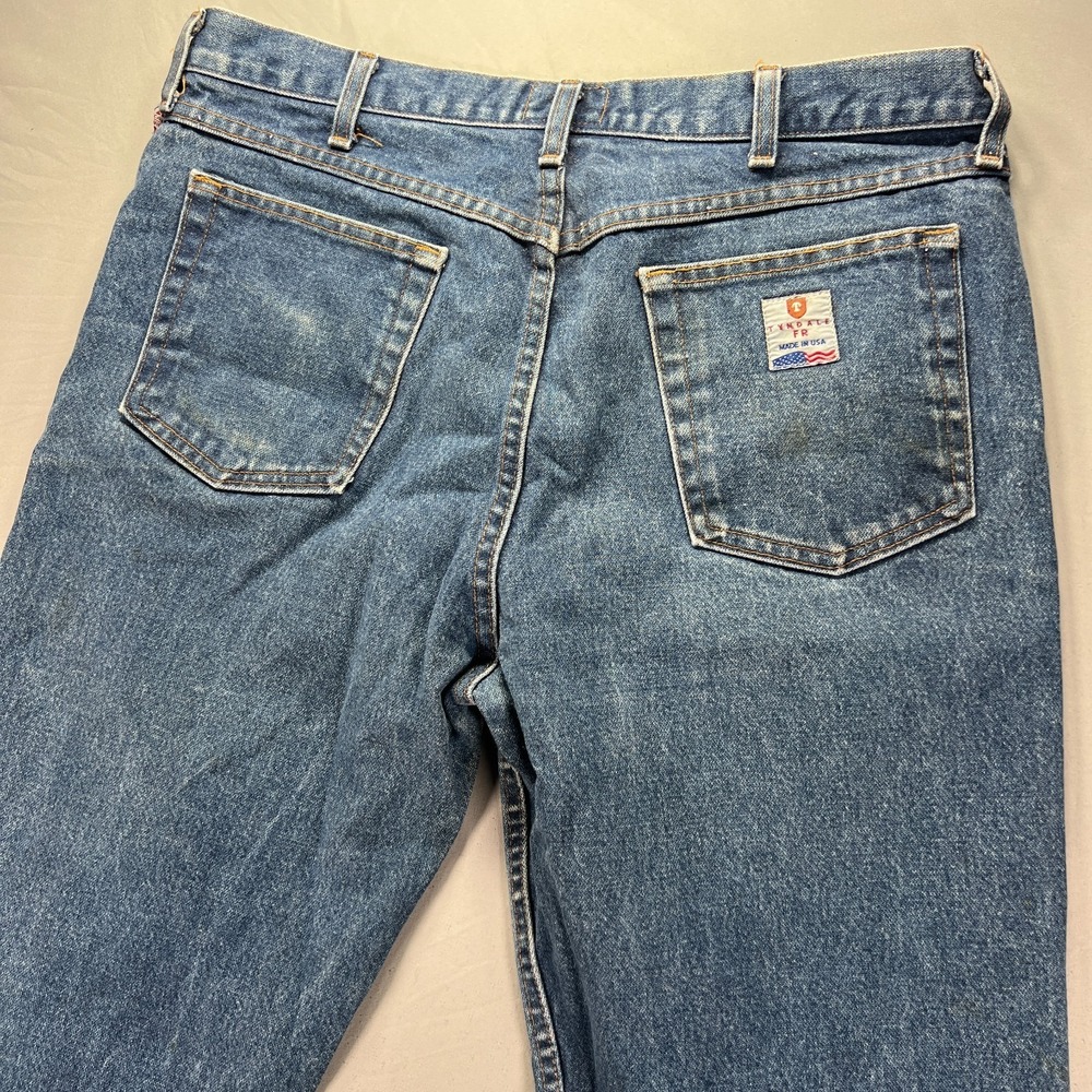 Tyndale FR Jeans Mens 36x31 (Fits 36x32) Straight Leg Denim Work Fire Industrial